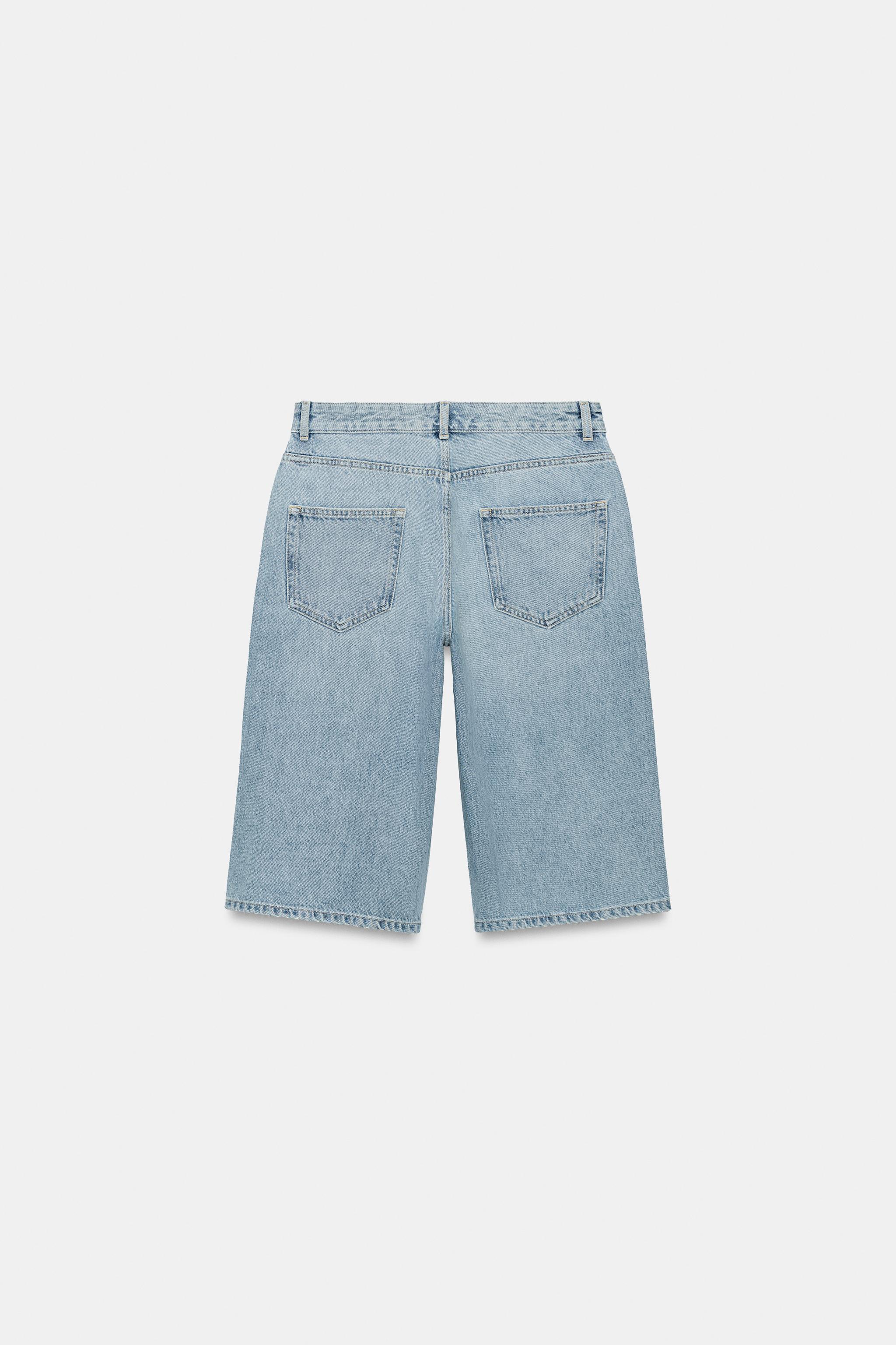 MID-RISE DENIM SHORTS ZW COLLECTION